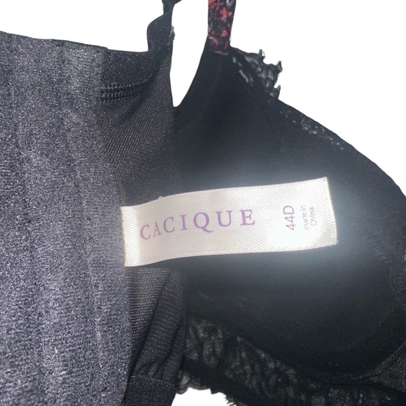 Cacique French Balconette Floral & Lace Bra. SIZE 44D. - Picture 4 of 5